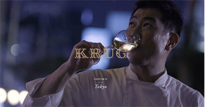 Champagne food music